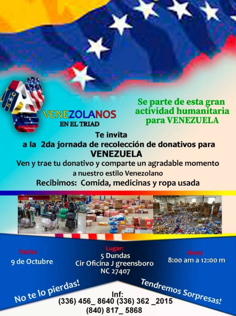 Logical Compassion Introduce 2nd day donations for Venezuela – Venezolanos en el Triad